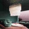 Custom Modern Glass Chandelier