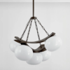 5 Lights Globe Chandelier
