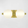 2 Lights Glass Bath Lights