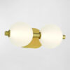 2 Lights Glass Bath Lights