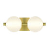 2 Lights Glass Bath Lights