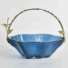 Blue Glass Fruit Tray