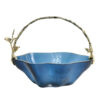 Blue Glass Fruit Tray