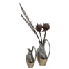 Modern Chrome Ceramic Vase