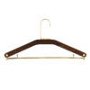 Walnut Brass Clothes Hanger