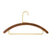 Walnut Brass Clothes Hanger