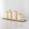 White Leather Bathroom Suites