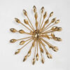 Sunflower Brass Wall Decoration