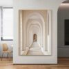 Pintura decorativa de construção de corredor