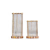 Transparent Glass Strip Vase