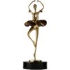 Brown Dress Dancing Girl Ornament