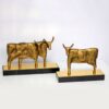 Ornement de sculpture de vache