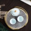 Round Transparent Glass Tray
