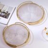Round Transparent Glass Tray