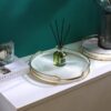 Round Transparent Glass Tray