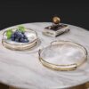 Round Transparent Glass Tray