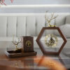 Hexagonal Wood Clock
