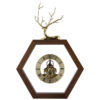 Hexagonal Wood Clock