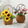 Brown Rattan Storage Basket