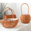 Brown Rattan Storage Basket