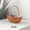 Brown Rattan Storage Basket