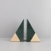 Triangle Marble Bookends
