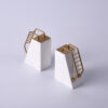Stepped Marble Bookend