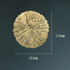 Gold Lotus Leaf Wall Decor