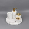 White Marble Bathroom Sets