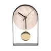 Beige Marble Table Clock