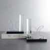 X Letter Shape Bookends Crystal