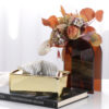Gold Iron Tissue Box
