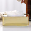 Gold Iron Tissue Box