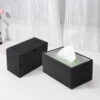 Black Stone Tissue Box
