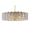 Transparent Patterned Glass Ceiling Light