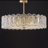 Transparent Patterned Glass Ceiling Light