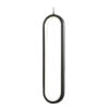 Zwarte ovale aluminium hanger lamp