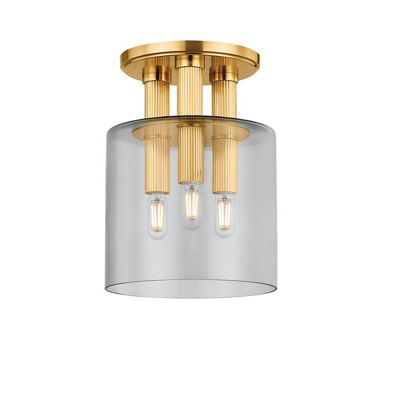 Art Deco Style Semi-Flush Mount Ceiling Light - Image 3