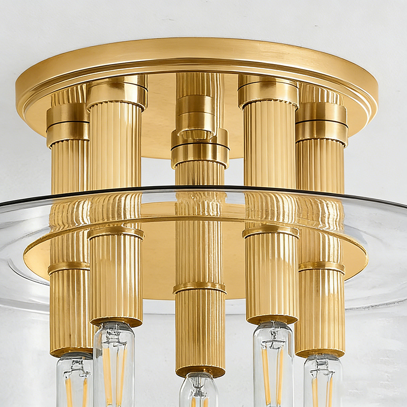 Art Deco Style Semi-Flush Mount Ceiling Light - Image 5