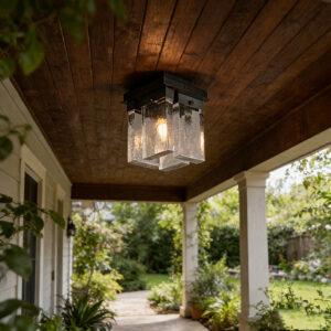 Modern Geometric Textured Ambient Ceiling Light