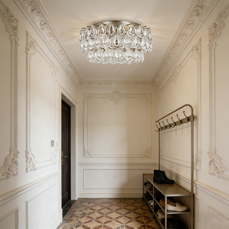 Vintage Glamour Tiered Droplet Ambient Ceiling Light - Image 3