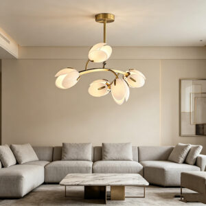 Floral Bloom Brass Chandelier Series