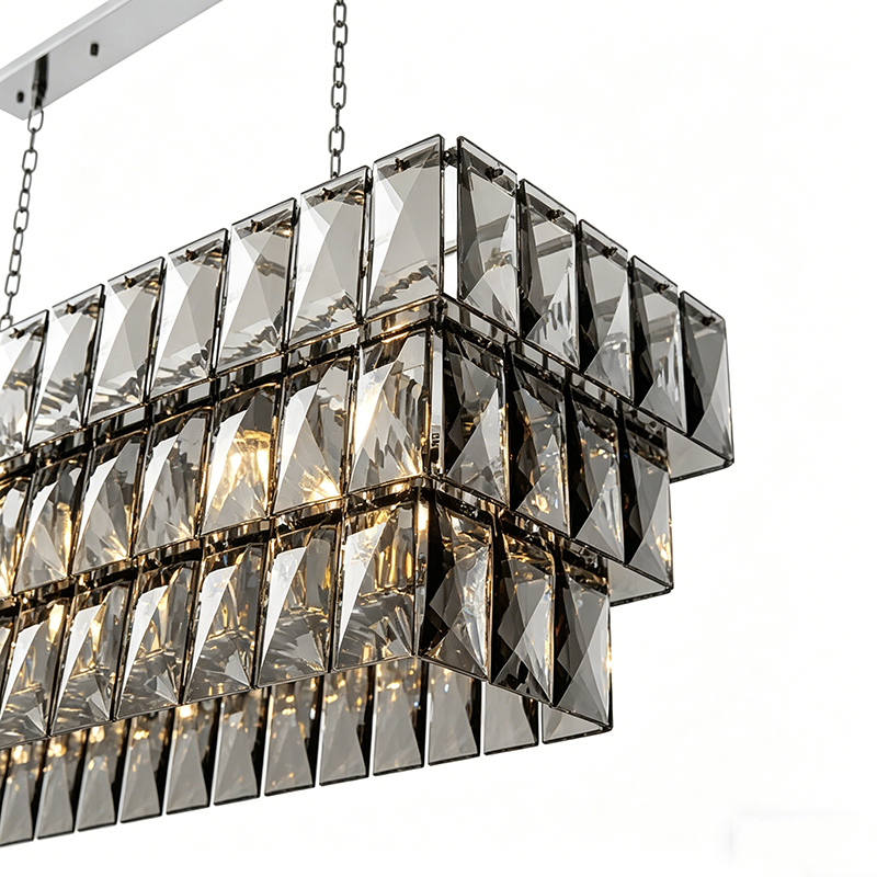 Tiered Crystal & Iron Chandelier Series - Image 14