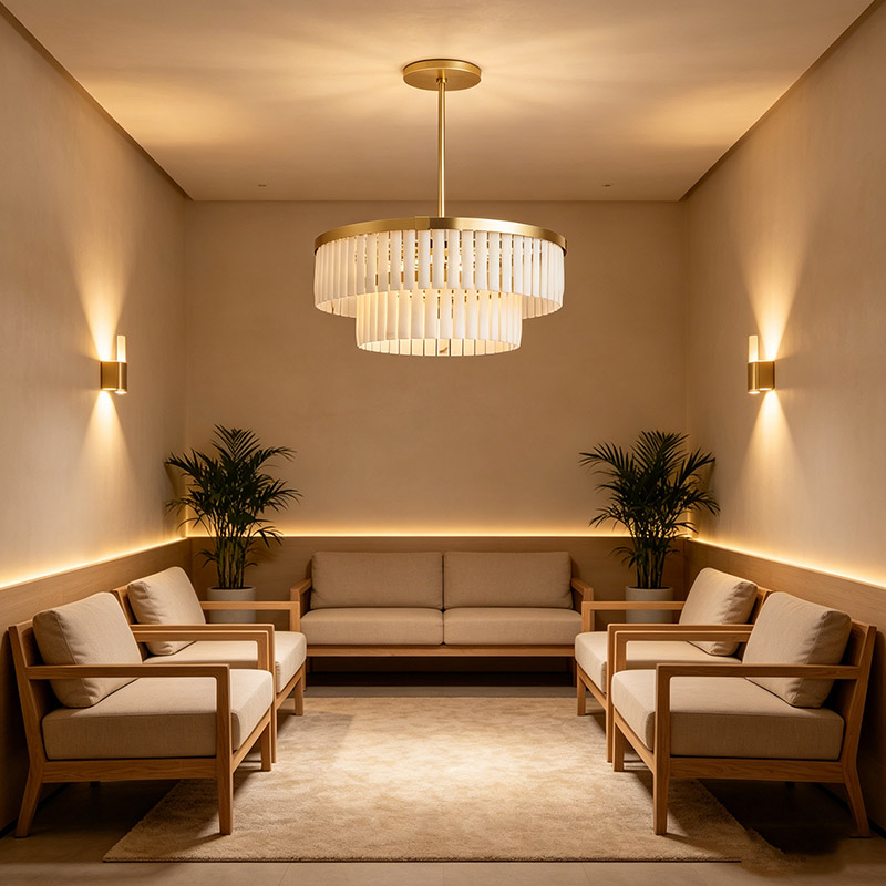 Tiered Linear Drop Chandelier Collection