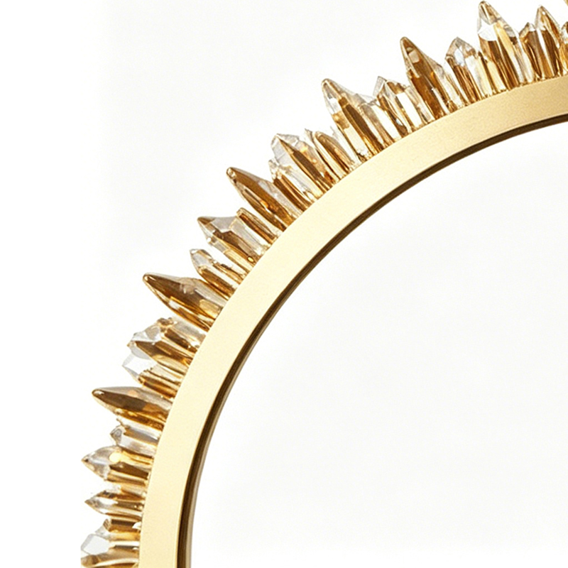 Brass Ring & Natural Crystal LED Chandelier Series - Image 3