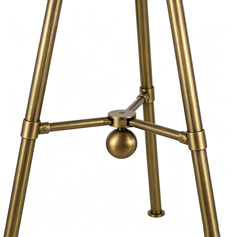 Vintage Tripod Brass Balance-Arm Task Floor Lamp - Image 2