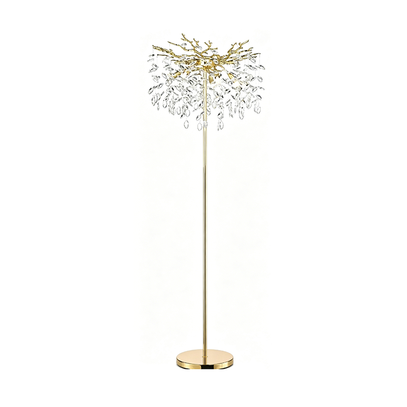 Nature-Inspired Crystal Tree Floor Lamp Duo - Image 3