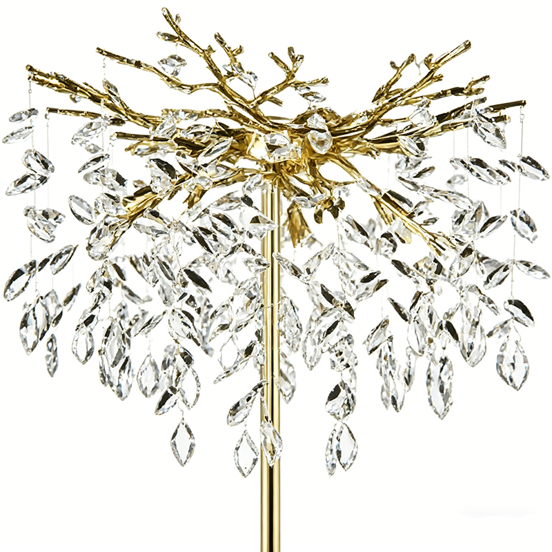Nature-Inspired Crystal Tree Floor Lamp Duo - Image 2