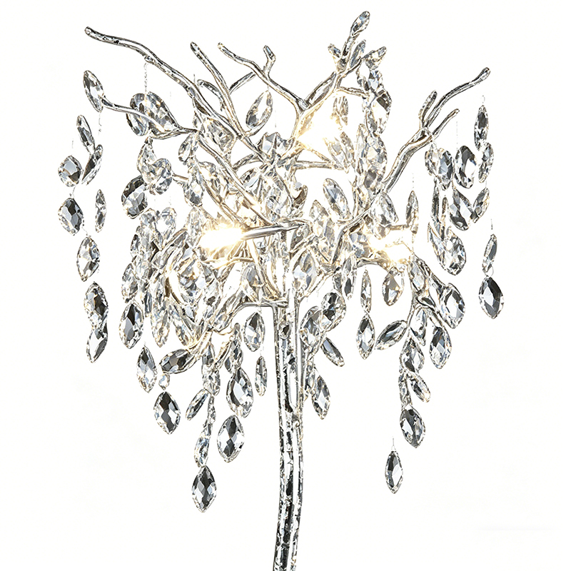 Nature-Inspired Crystal Tree Floor Lamp Duo - Image 6