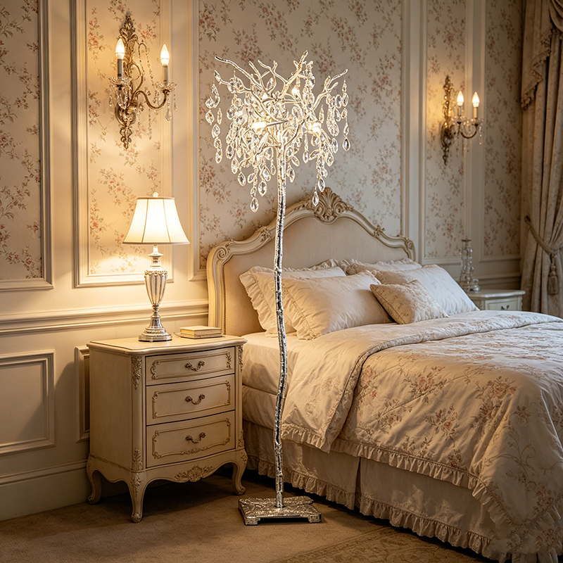 Nature-Inspired Crystal Tree Floor Lamp Duo - Image 4